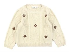 Lil Atelier fog strik pullover bomuld